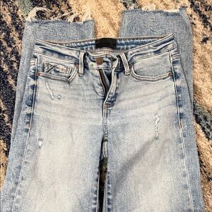 Buckle Black Cropped Straight